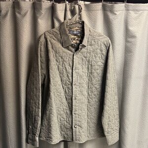 Men's Quilted Gray Jacket